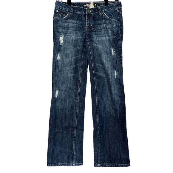 Arizona Jean Co. Vintage Y2K distressed blue jeans 7 - Picture 1 of 6